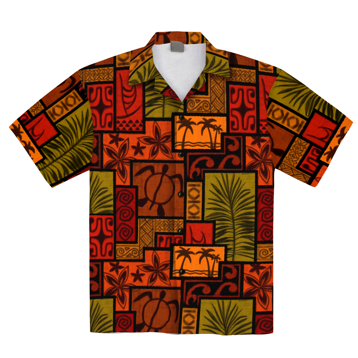 Africanfloral Leopard Pattern Flowers Tropical Hawaiian Aloha Shirt For Men Women