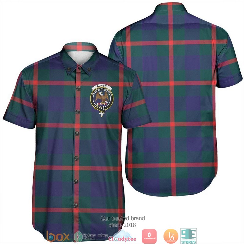 Agnew Modern Tartan Short Sleeve Hawaiian Shirt