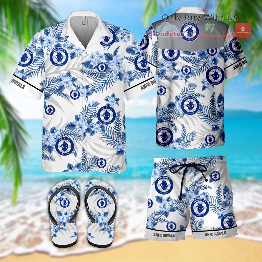 AHFC Royals Hawaiian Shirt, Flip Flops