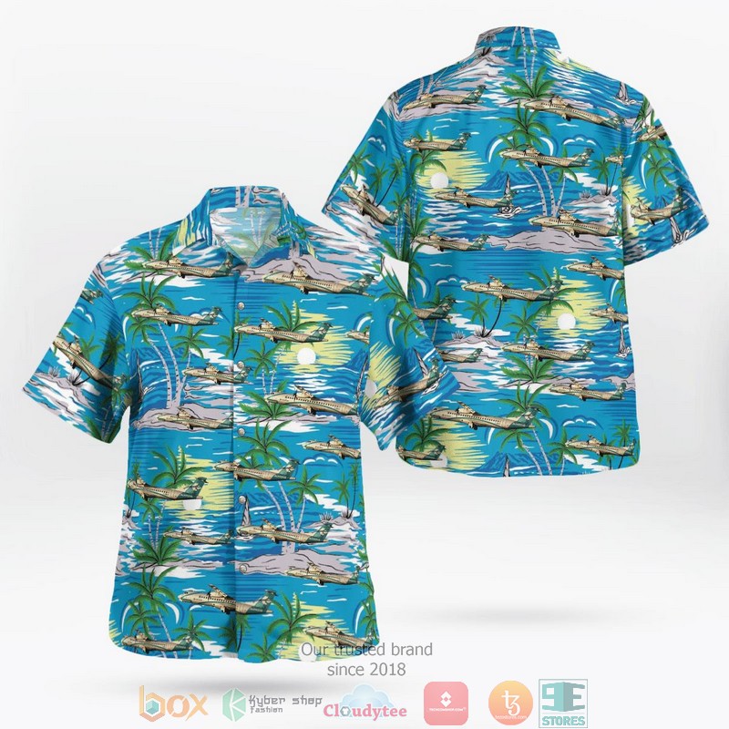 Air Dolomiti Embraer 195 Hawaiian Shirt