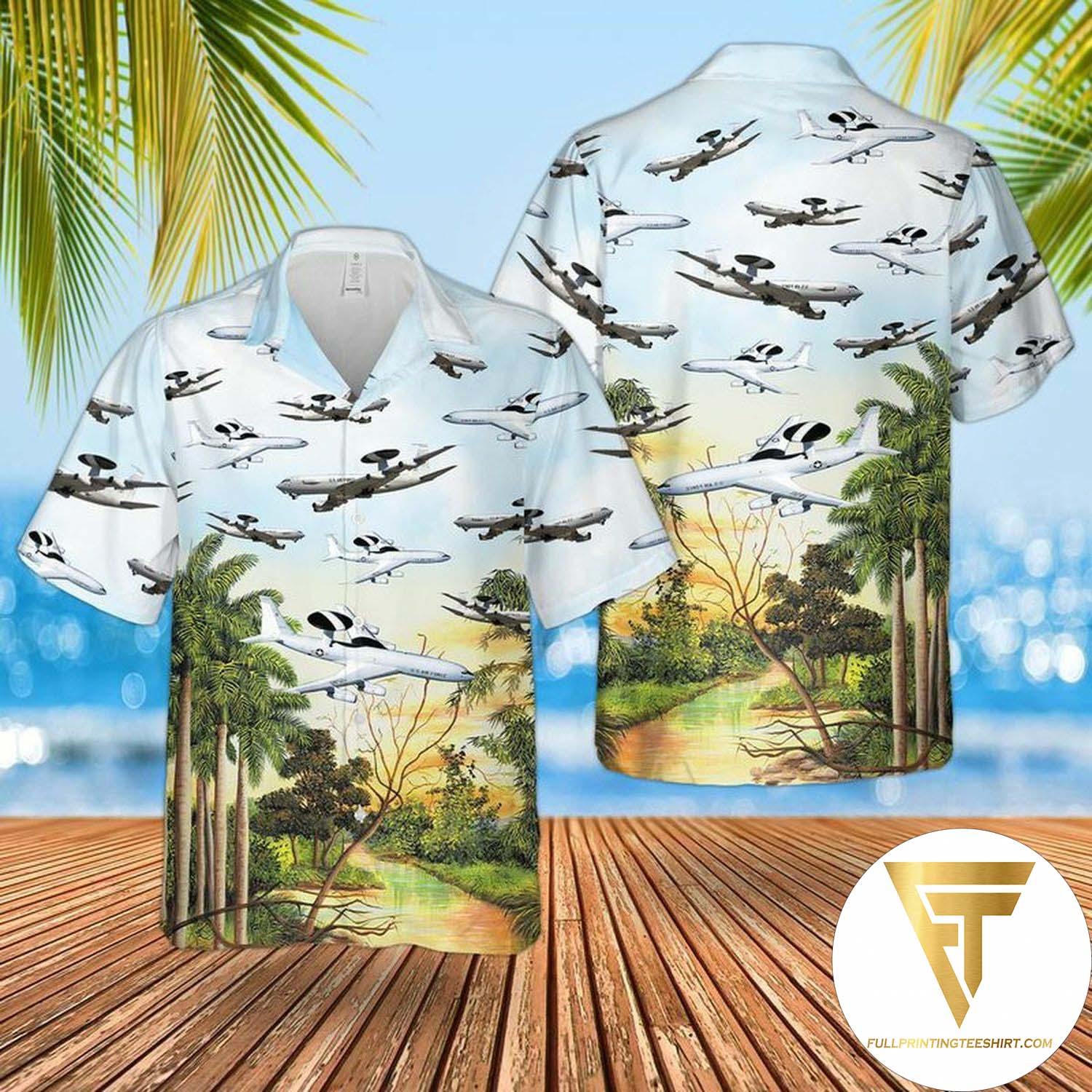 Air Force Band of the Smoky Mountains 572nd Air Force Band Summer Hawaiian Shirt