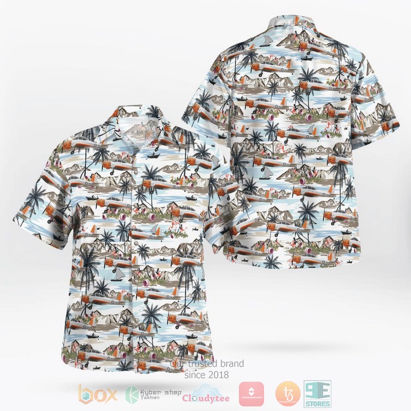 Air Force California Air National Guard 163d Attack Wing MQ-9 Reaper Hawaiian Shirt