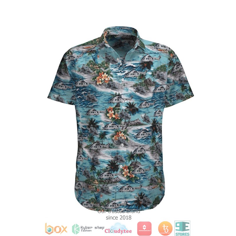 Aircraft CH-53D Helicopter Hawaiian Shirt