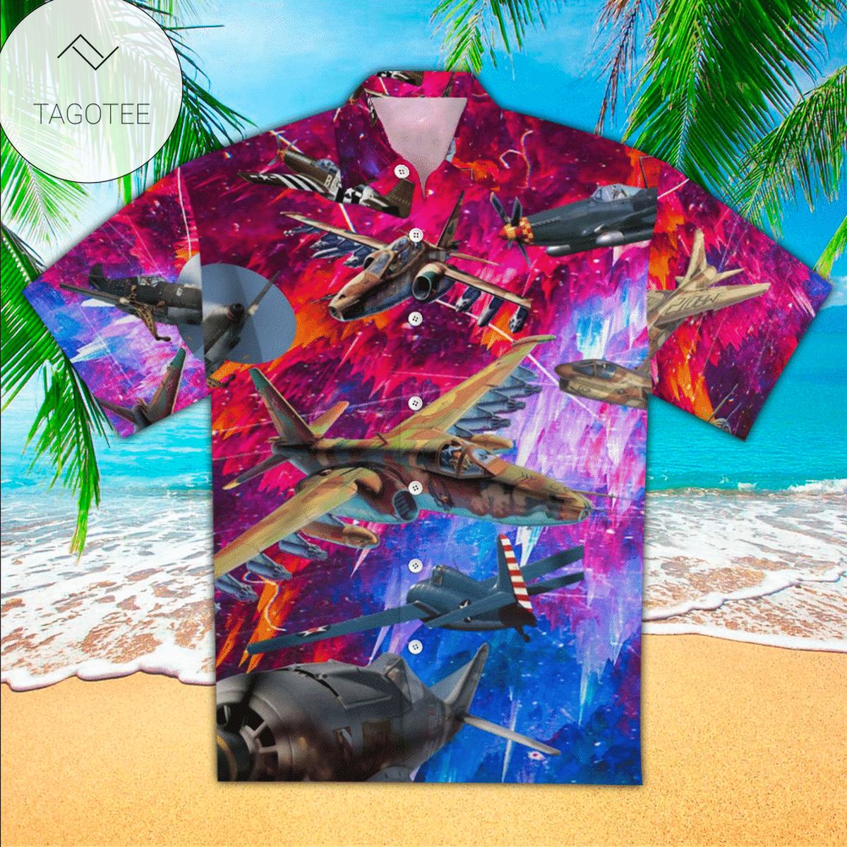 Airplane Aloha Shirt Hawaiian Shirt For Airplane Lovers