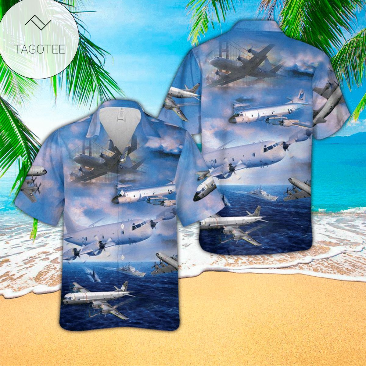 Airplane Hawaiian Shirt Airplane Button Up Shirt