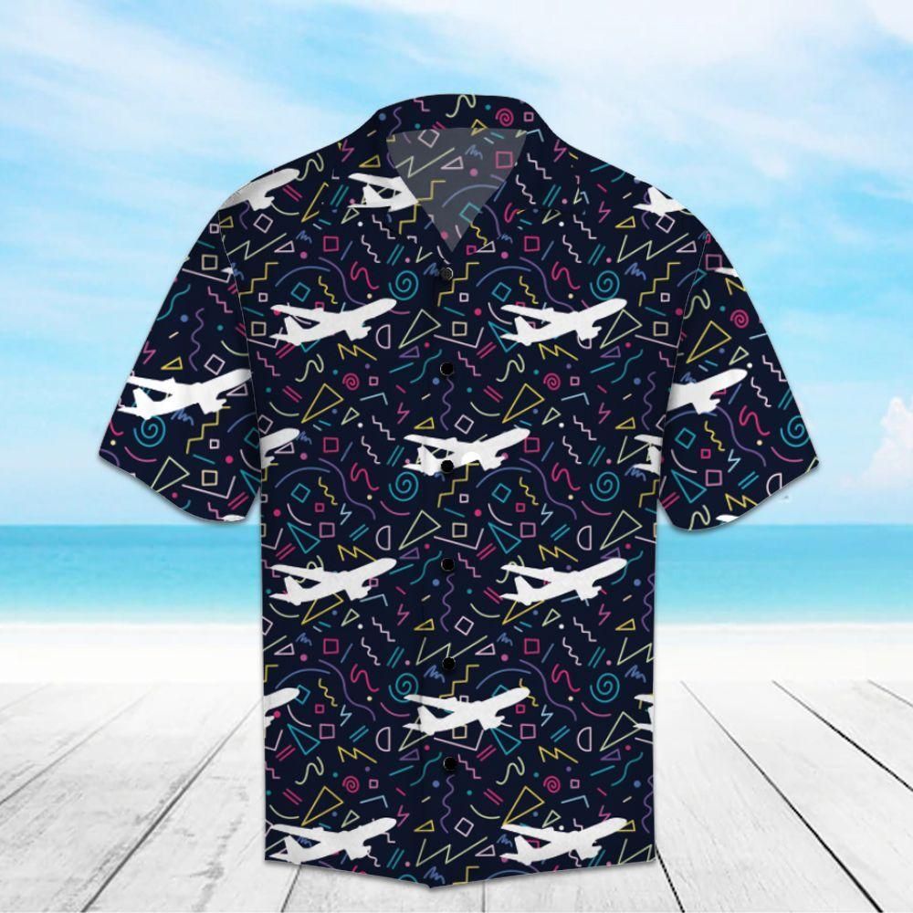 Airplane On War Hawaiian Shirt For Men Women