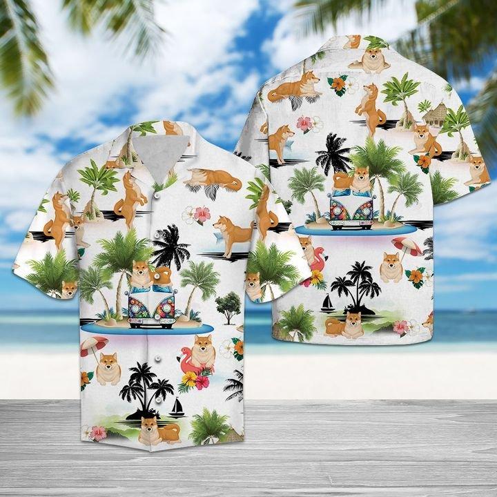 Akita Sunflower Hawaiian Shirt For Men Women