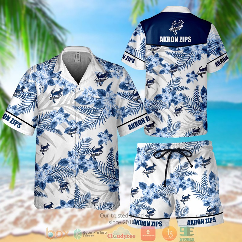 Akatsuki Modern Pattern White Hawaiian shirt