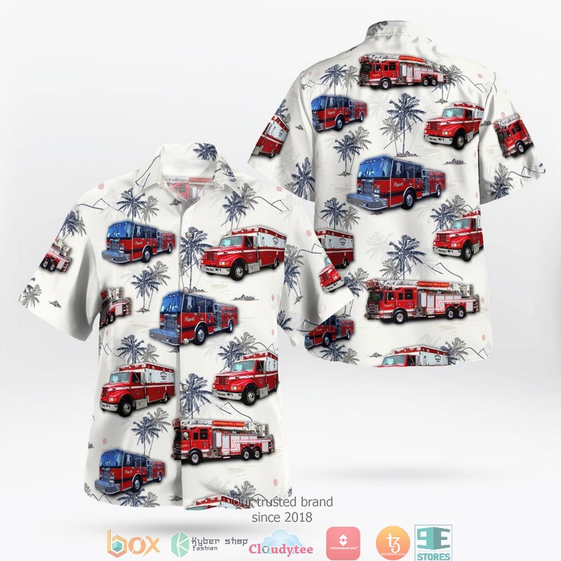 Alabama Birmingham Fire and Rescue Service Department Hawaiian Shirt