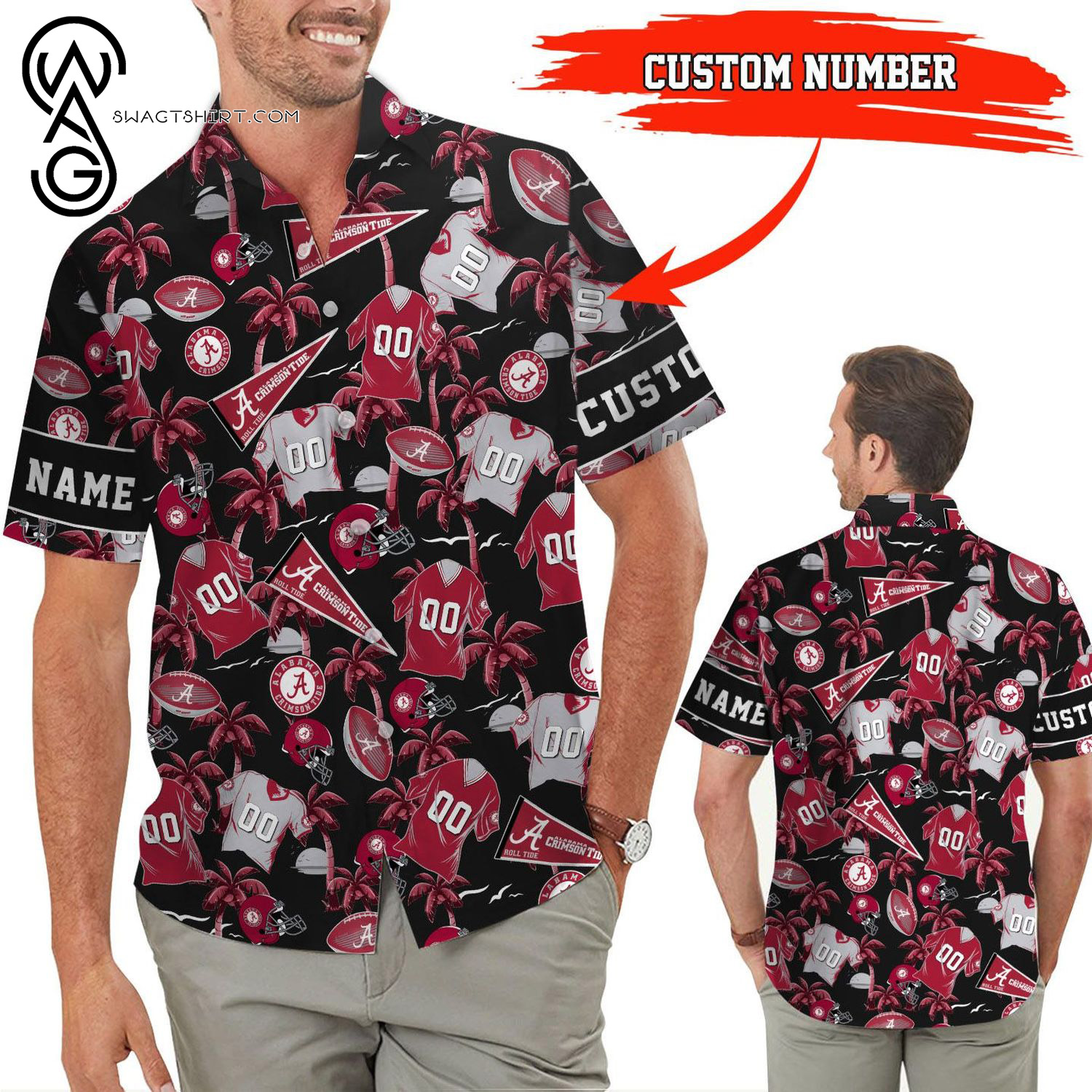 Alabama Crimson Tide For Fan Summer Vacation Hawaiian Shirt