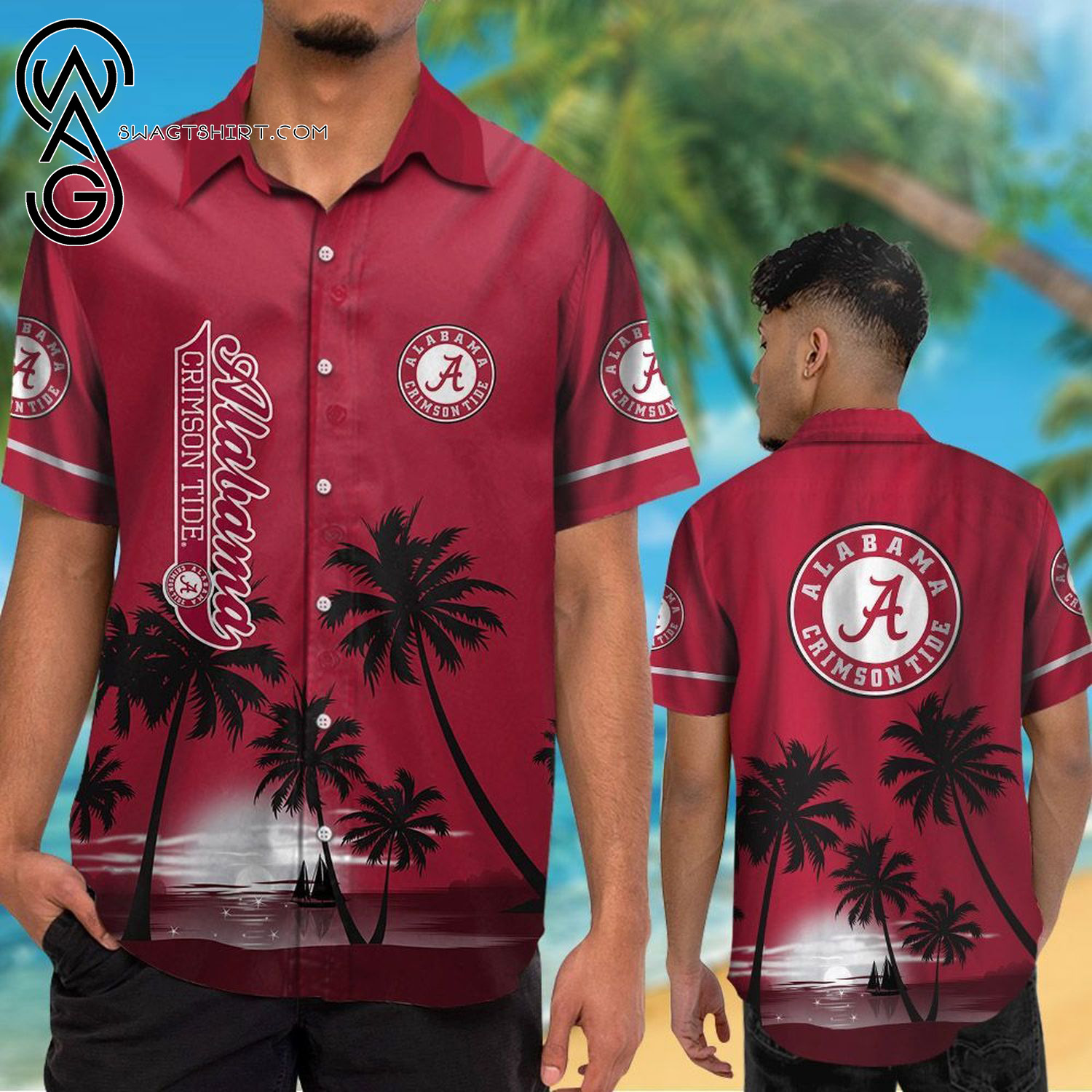 Alabama Crimson Tide Football Hawaiian Shirts And Beach Shorts