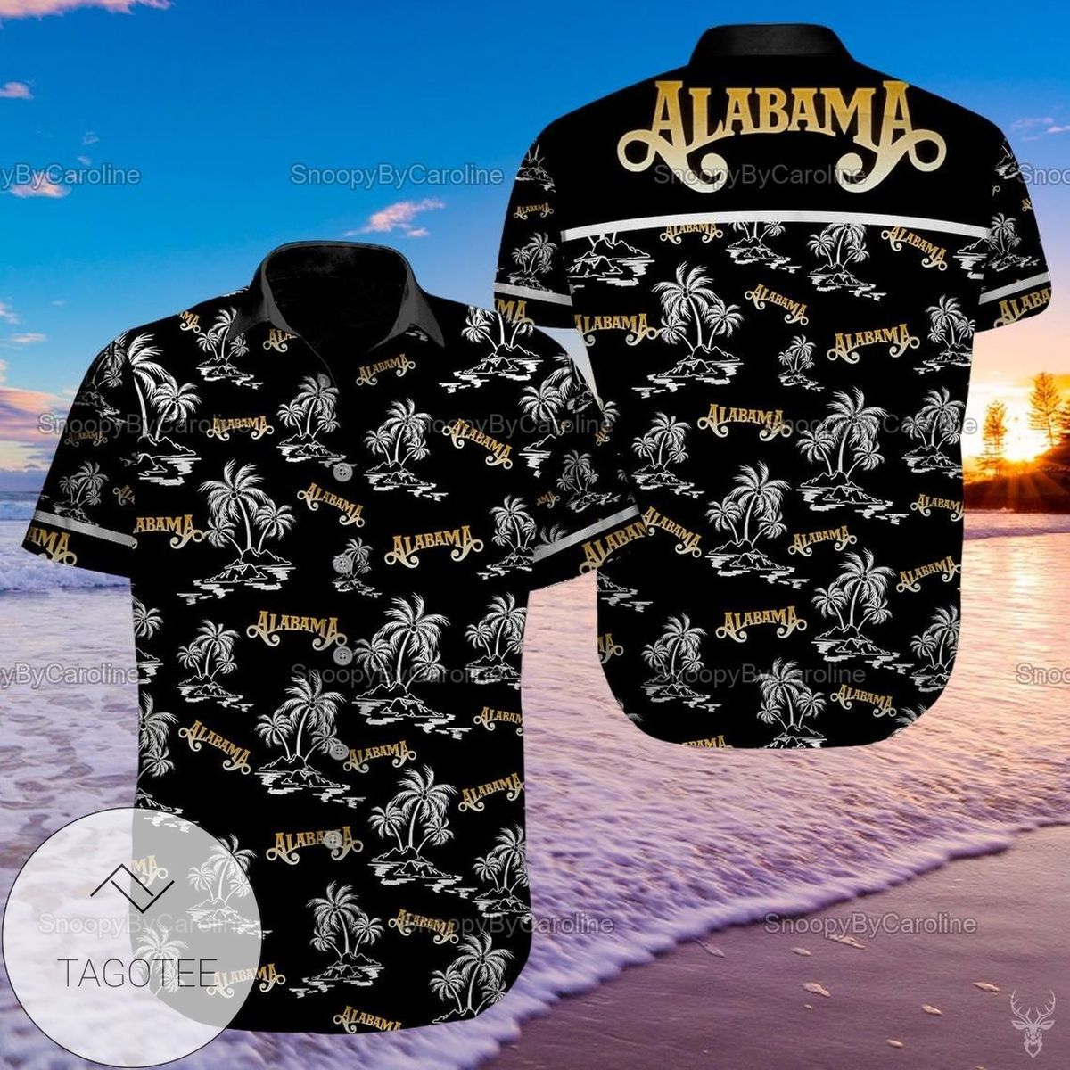 Alabama State And American Eagle Hawaiian Shirt