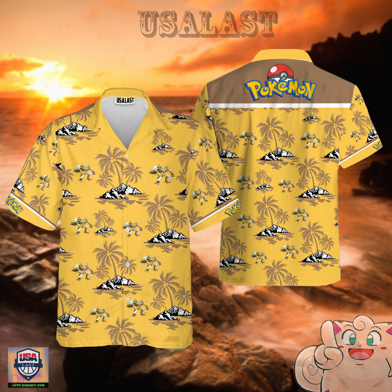 Alakazam Pokemon Hawaiian Shirt