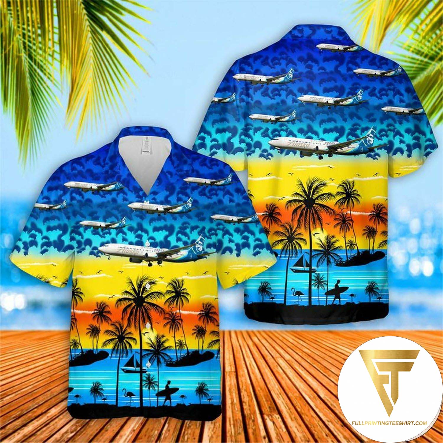 Allegiant Air Airbus A319-112 Hawaiian Shirt And Beach Shorts