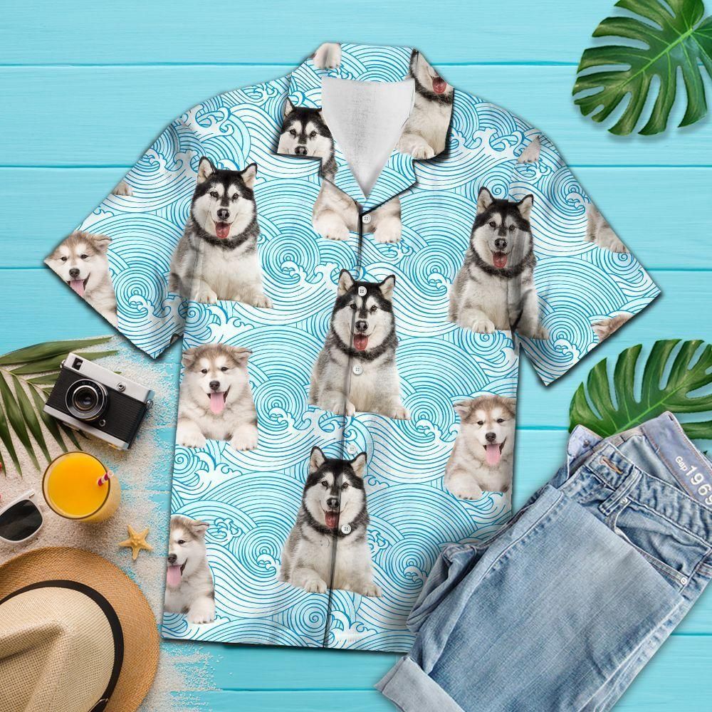 Alaskan Malamute Vacation Multicolor Unique Design Hawaiian Shirt For Men Women