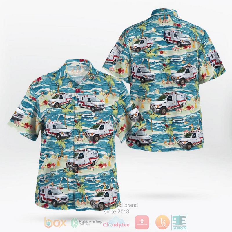 Alberta Health Services Canada Fleet Hawaiian Shirt