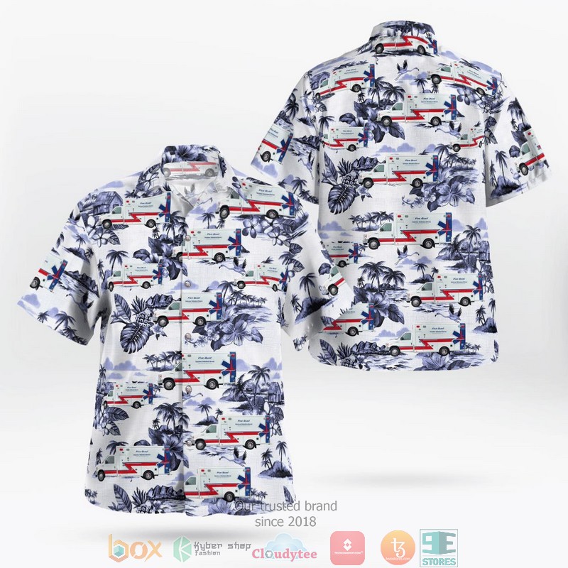 Albany Georgia Dougherty County EMS Hawaiian Shirt