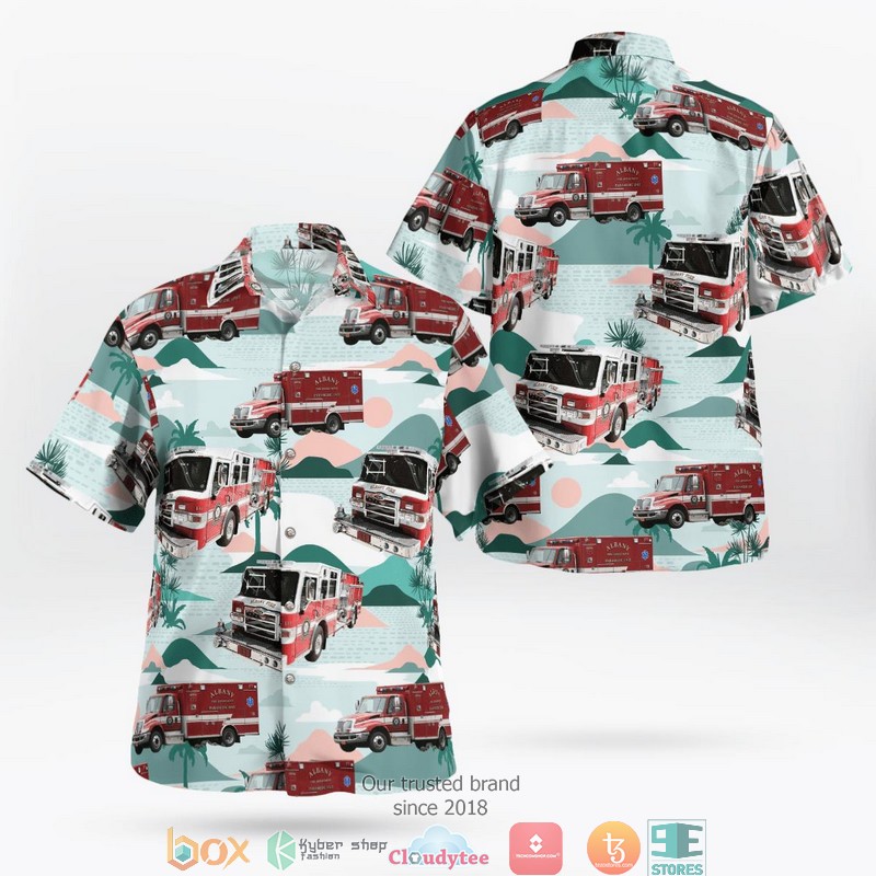 Albion Maine Albion Fire-Rescue Hawaiian Shirt