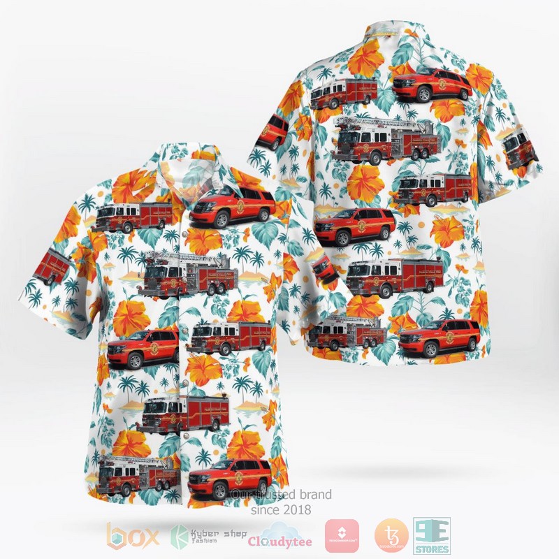 Albion Maine Albion Fire-Rescue Hawaiian Shirt