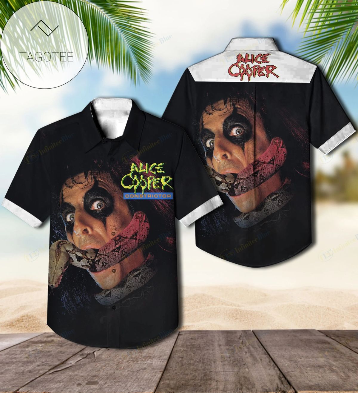 Alice Cooper Dirty Diamond Hawaiian Shirt