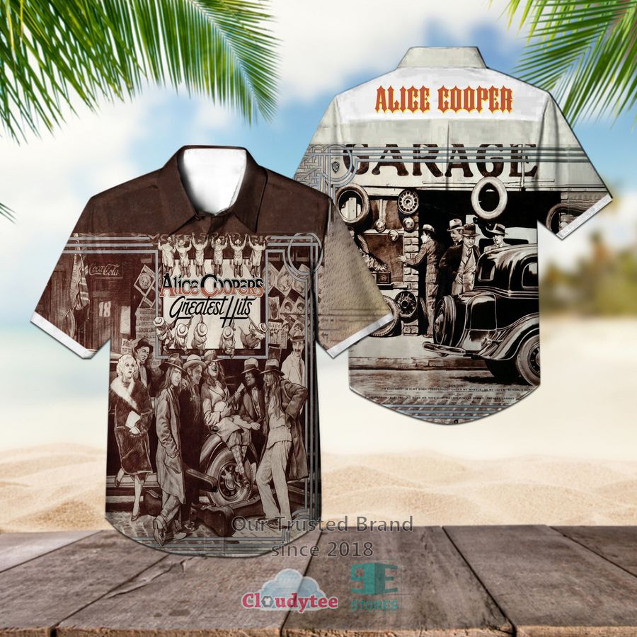 Alice Cooper Old School 1964 -1974 Hawaiian Casual Shirt