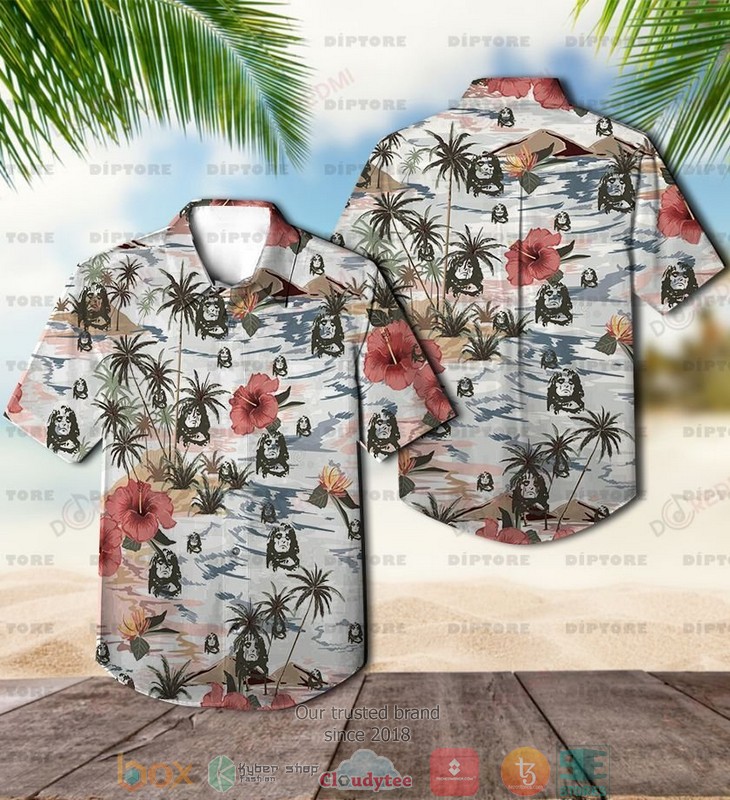 Alice Cooper Hibiscus pattern Short Sleeve Hawaiian Shirt