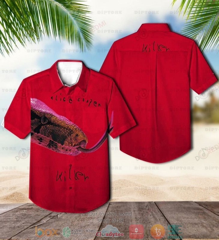 Alice Cooper hibiscus Short Sleeve Hawaiian Shirt