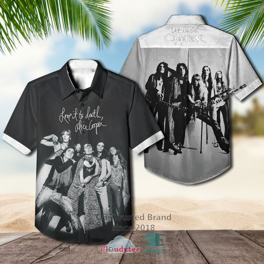 Alice Cooper Greatest Hits Hawaiian Casual Shirt