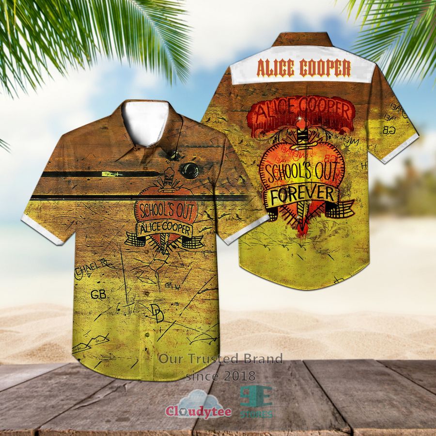 Alice Cooper School’s Out Casual Hawaiian Shirt