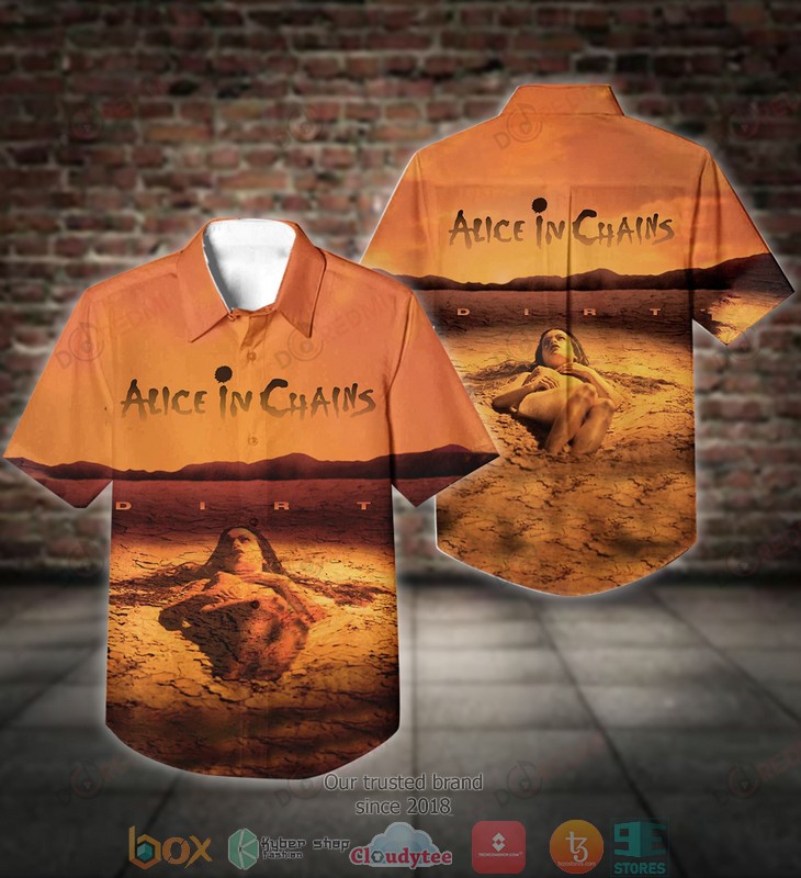 Alice In Chains Short Sleeve Hawaiian Shirt