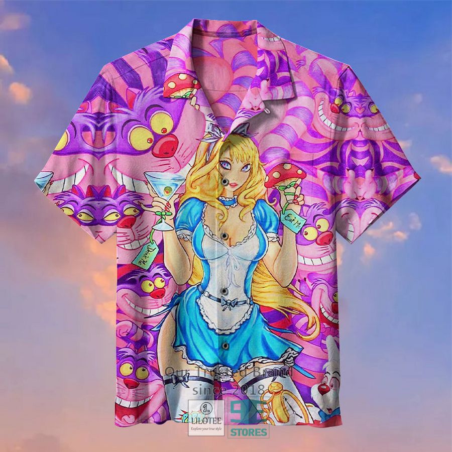 Aliens And Sexy Girls Sci Fi Vintage Trash Horror Movie Hawaiian Shirt