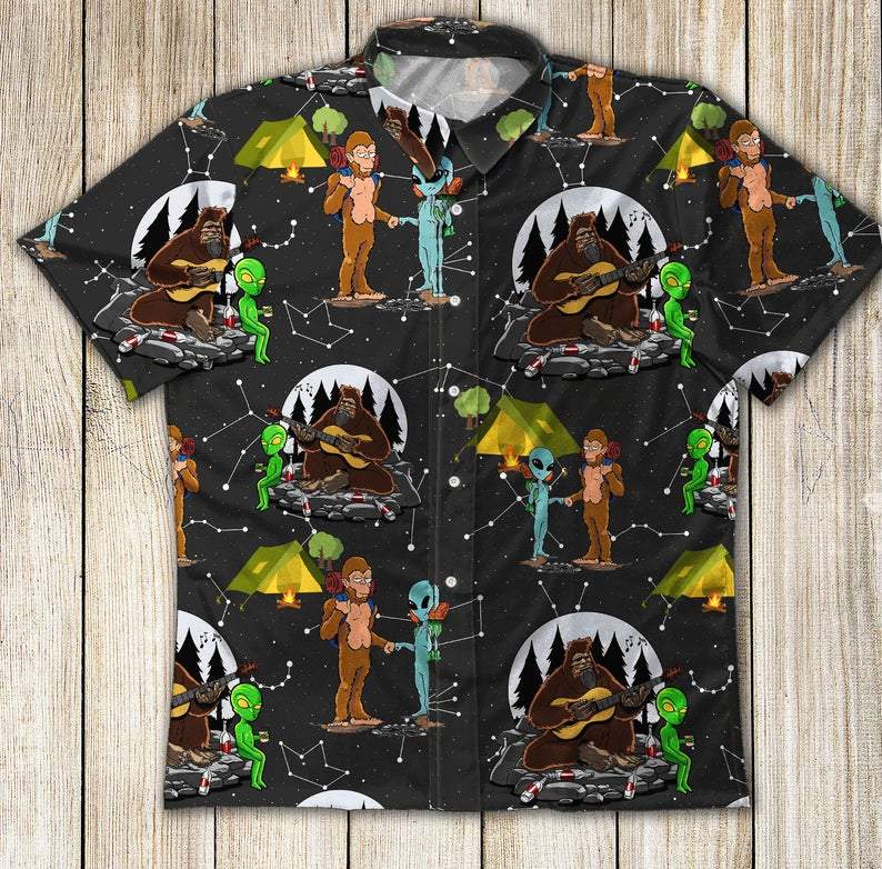 Alien Blue Amazing Design Hawaiian Shirt For Men Women