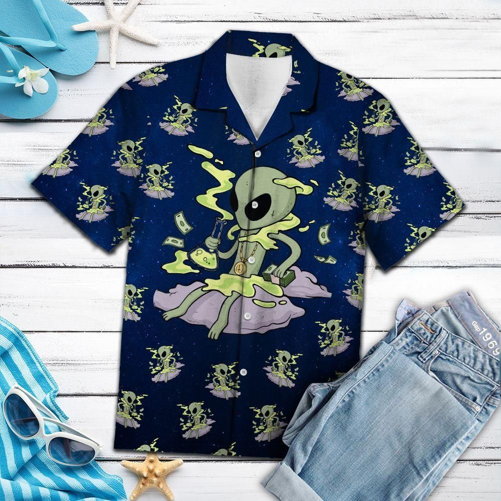 Alien Bigfoot Go Camping Hawaiian Shirt For Camper For Men Women