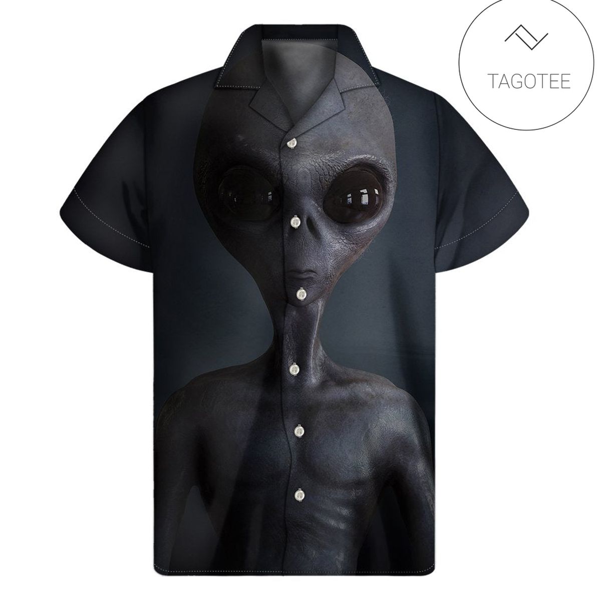 Alien Hawaiian Shirt Alien Button Up Shirt