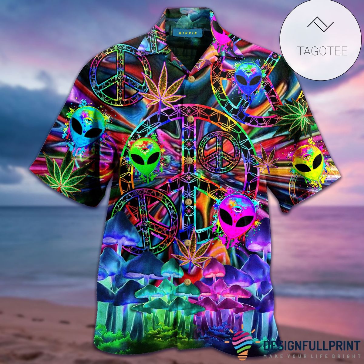 Alien Hawaiian Shirt Alien Button Up Shirt