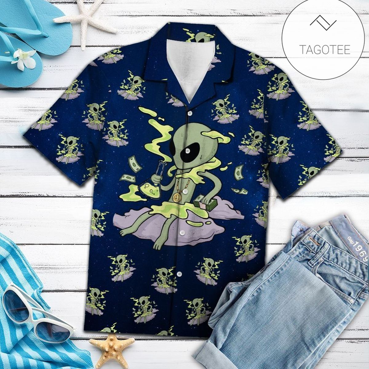 Alien Hawaiian Shirt Alien Lover Gifts