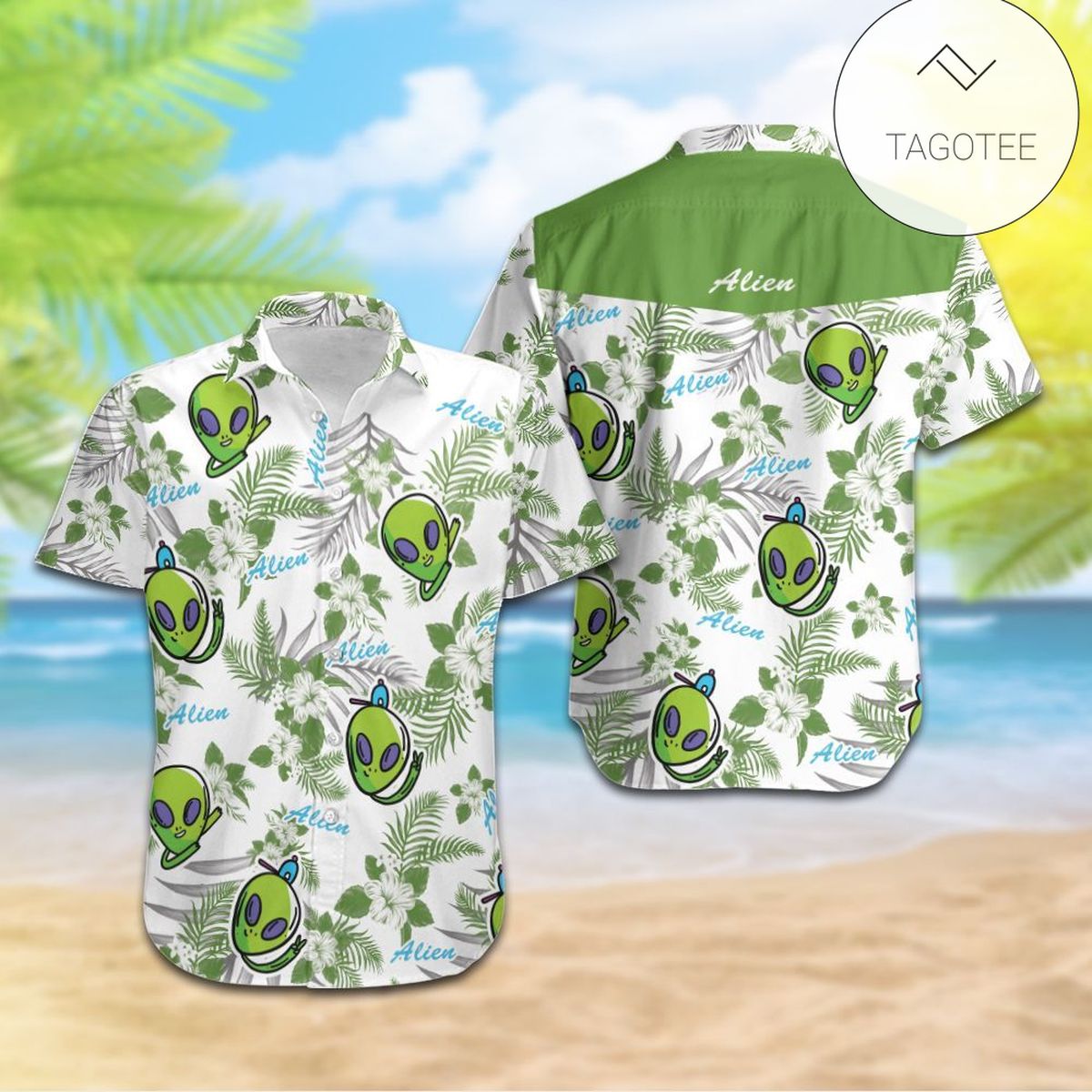 Alien Hawaiian Shirt Don’t Be Sad Be Rad Alien Hawaii Aloha Shirt Adult Full Print