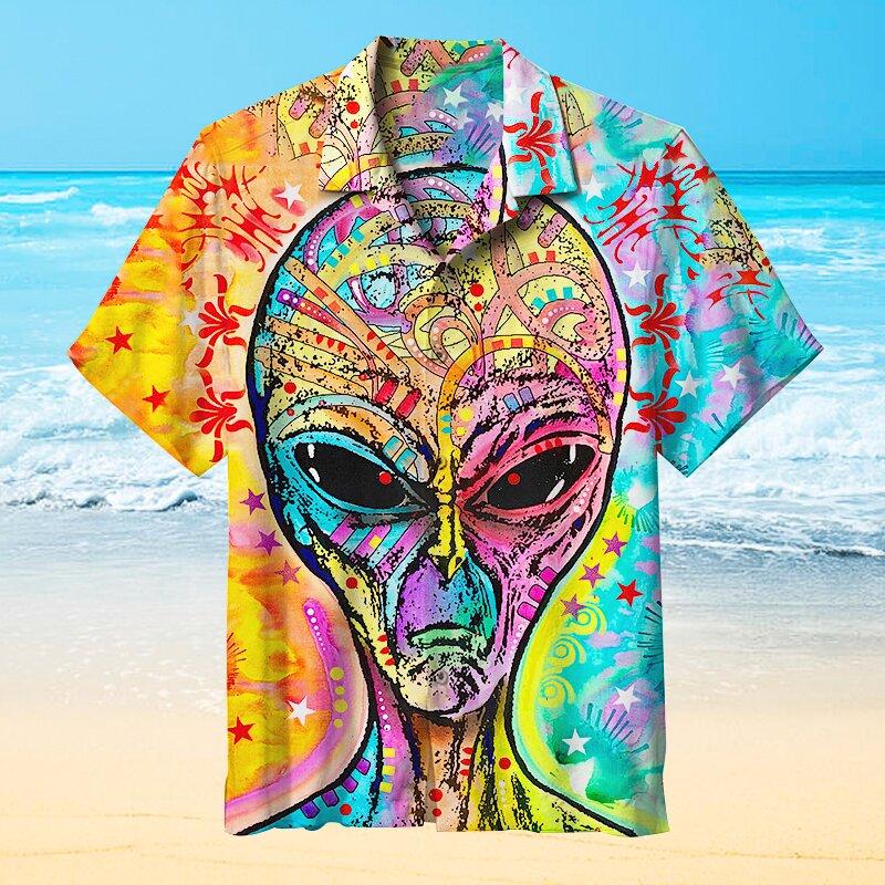 Alien Life In The Universe Hawaiian Shirt For Men Women