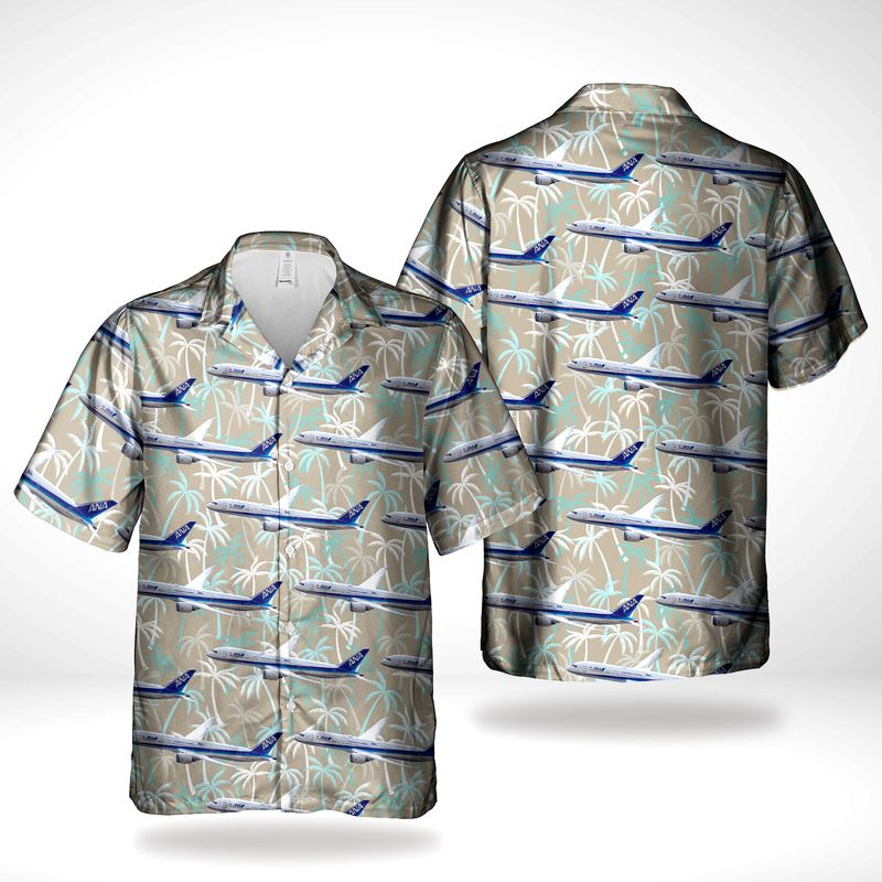 All Nippon Airways Boeing 777-381/ER Hawaiian Shirt