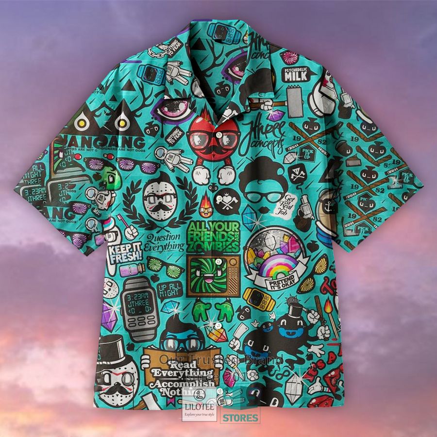 All Godzilla Monsters Casual Hawaiian Shirt