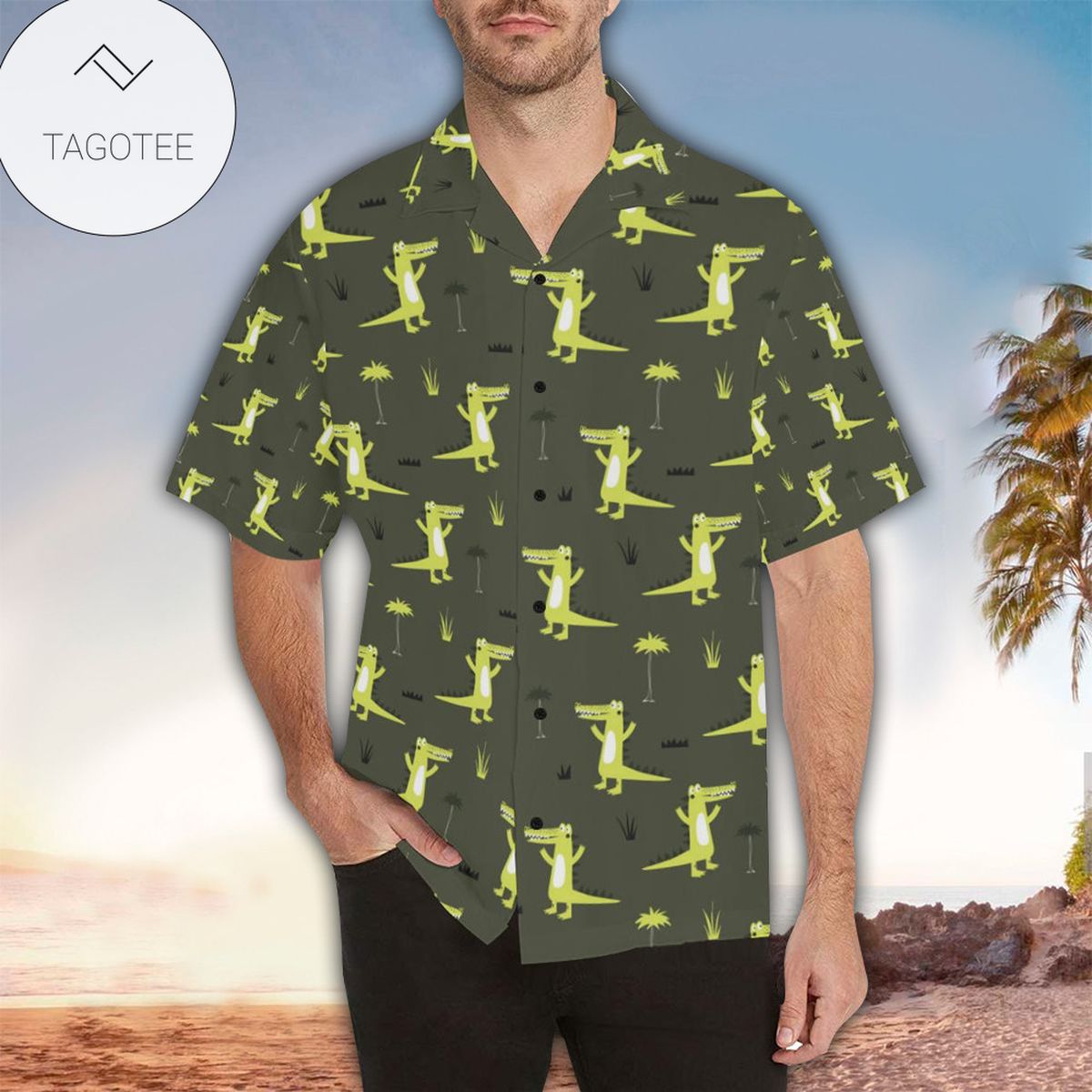 Alligator Hawaii Shirt Perfect Hawaiian Shirt For Alligator Lover