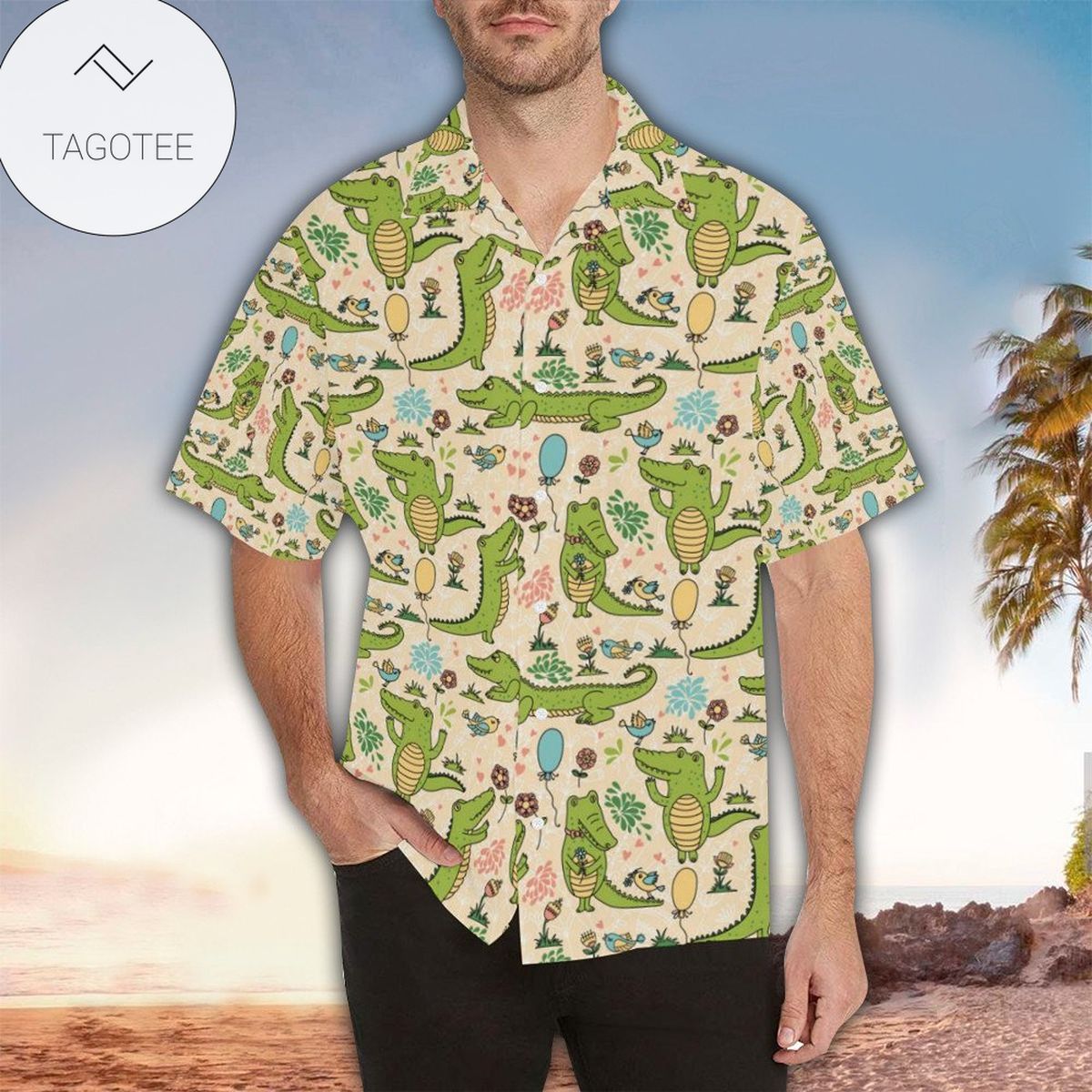 Alligator Christmas Hawaii Shirt Perfect Hawaiian Shirt For Alligator Lover