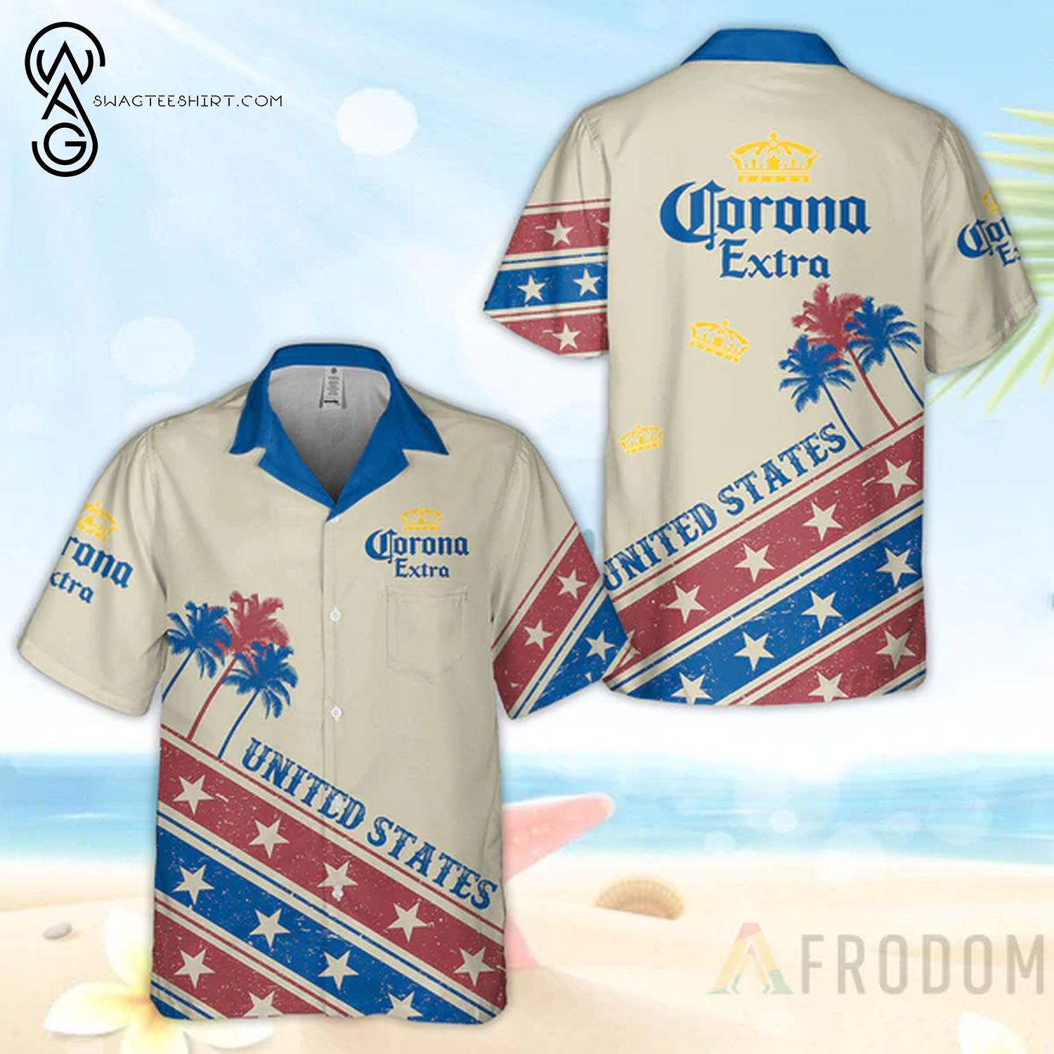 Aloha Fireworks Independence Day Eagle Michelob Ultra Beer Summer Vibes Hawaiian Shirt