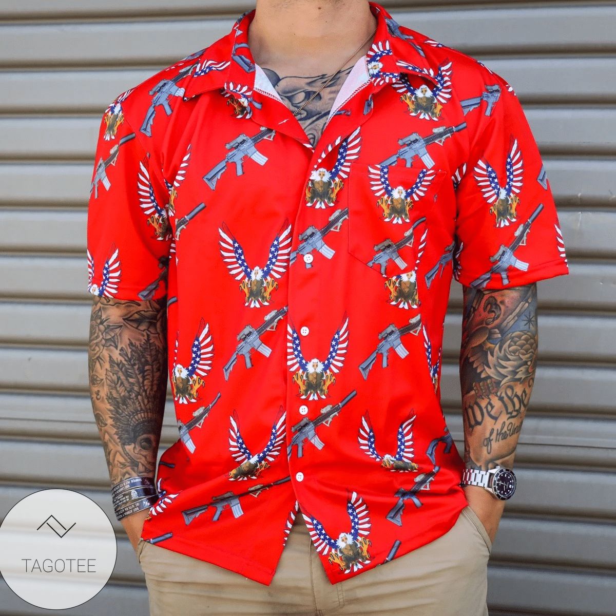 Aloha Ak47 Hawaiian Shirt