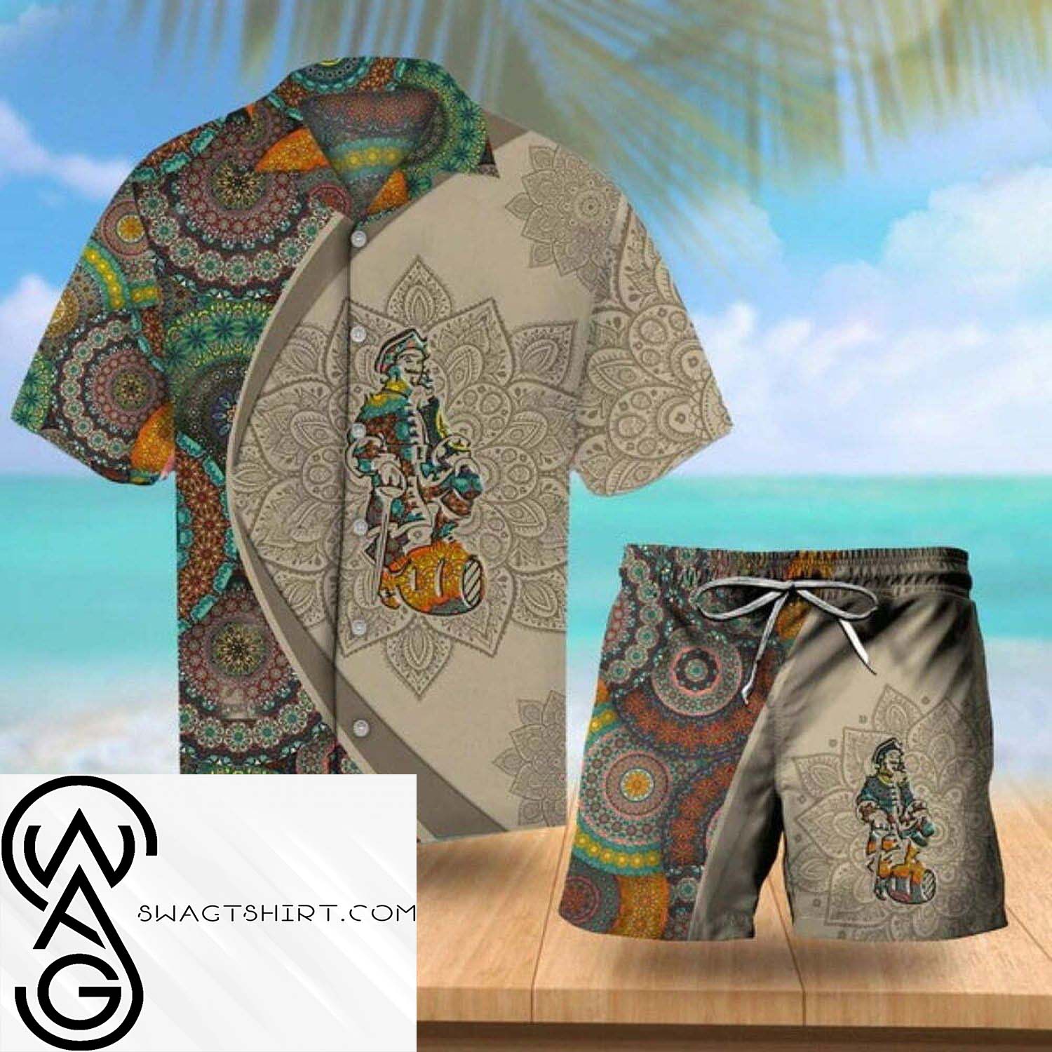 Aloha Mandala Corona Extra Beer All Over Print Hawaiian Shirt And Beach Shorts