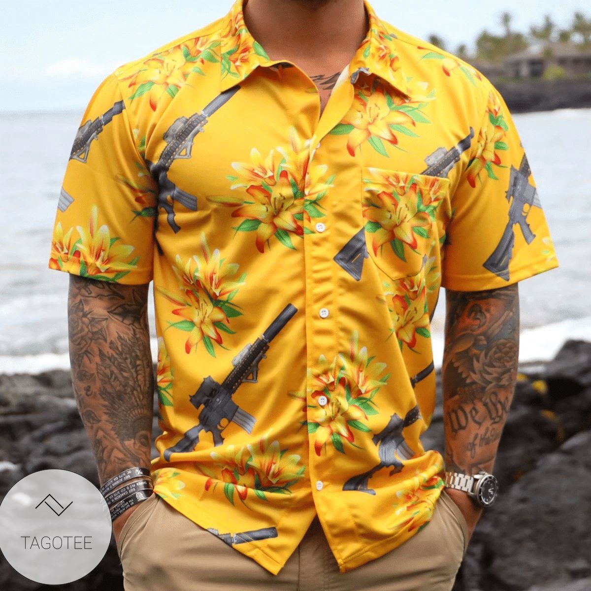 Aloha Mk17 Roses Hawaiian Shirt