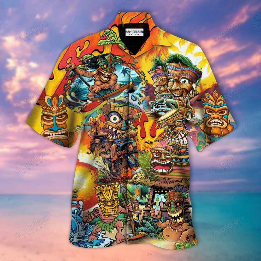 Aloha Tiki Funny Hawaiian Shirt For Men Women