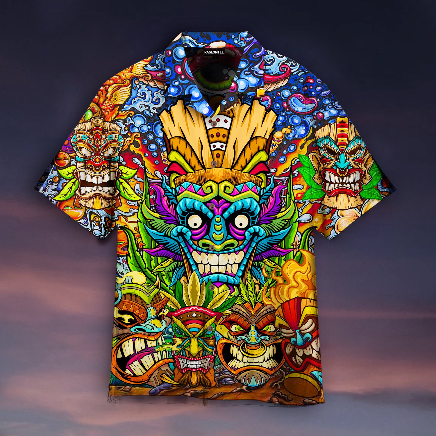 Aloha Tiki Tiki Hawaiian Shirt For Men Women