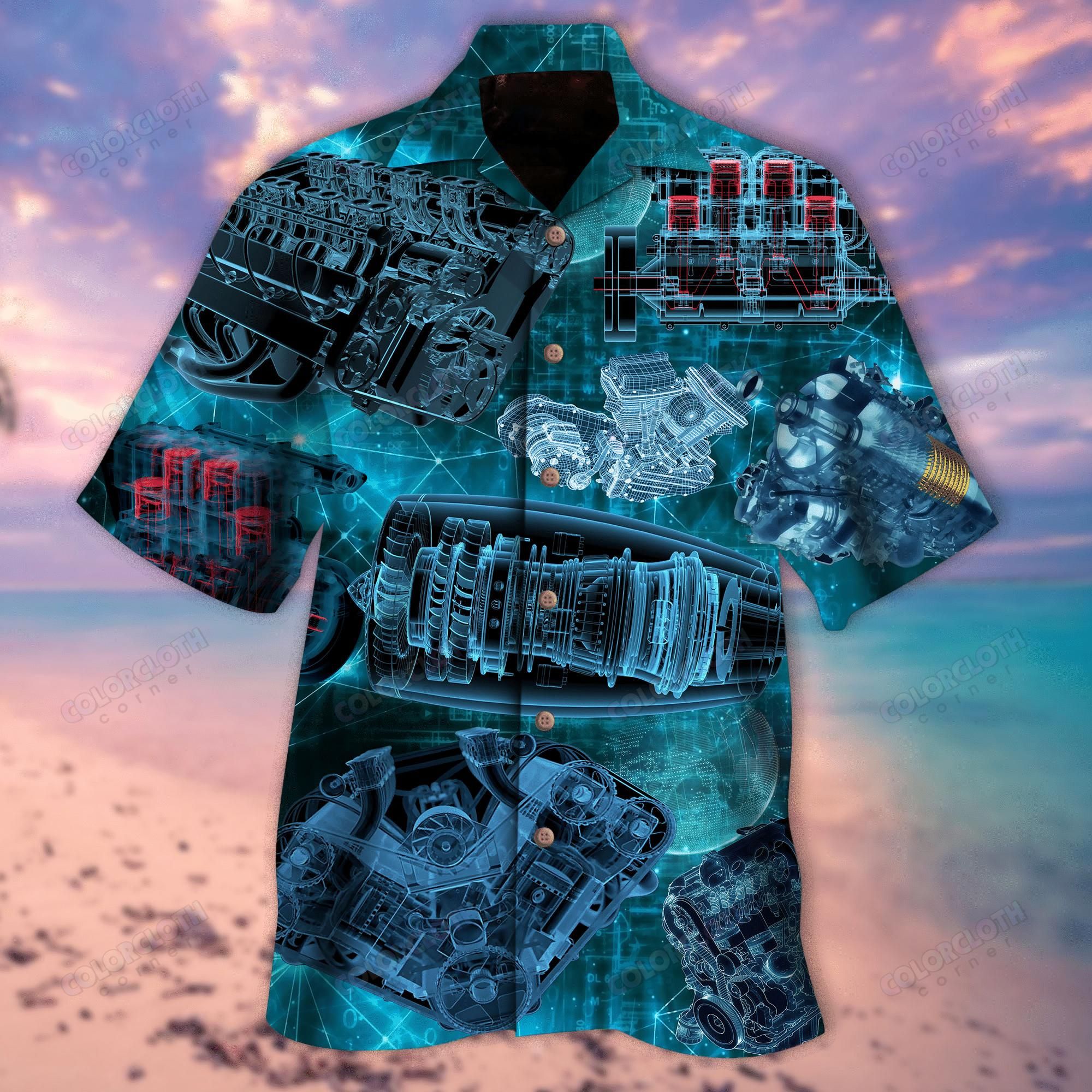 Amazing Blue Sports Car Hawaiian Shirt For Men Women