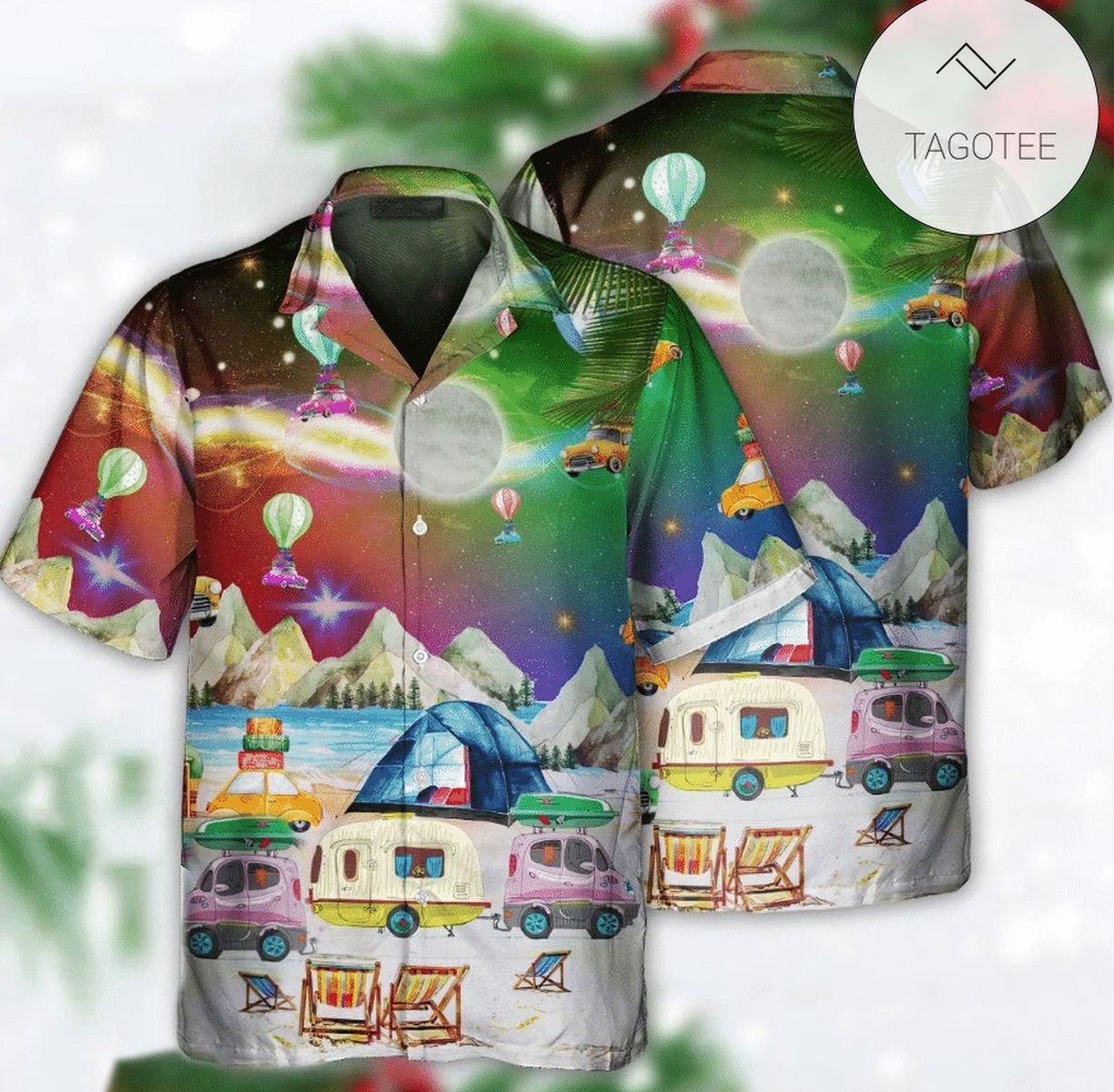 Amazing Christmas Night Sky Gnomes 2022 Authentic Hawaiian Shirts 2110h